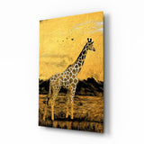 Giraffe Glasbild