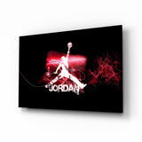 Glasbild Abstract Basketball Legend - 72x46 cm