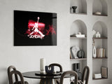 Michael Jordan Glass Wall Art.