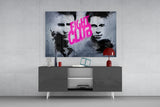 Fight Club Poster Glass Wall Art.