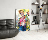 Harley Quinn Glass Wall Art.