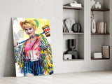 Harley Quinn Glass Wall Art.