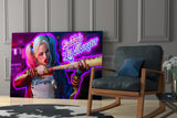 Harley Quinn Glass Wall Art.