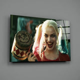 Harley Quinn Glass Wall Art.