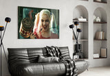 Harley Quinn Glass Wall Art.