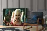 Harley Quinn Glass Wall Art.