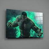 Hulk Glass Wall Art.