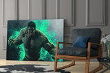 Hulk Glass Wall Art
