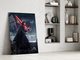 Kylo Ren Glass Wall Art.