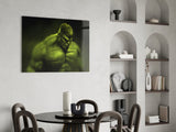 Hulk Glass Wall Art.