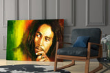 Bob Marley Glass Wall Art.