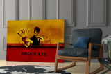 Bruce Lee Glass Wall Art.