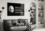 Einstein Glass Wall Art.