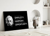 Einstein Glass Wall Art.