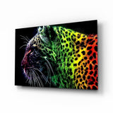 Leopar Glasbild