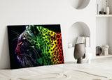 Leopard Glass Wall Art.