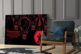 Stranger Things Poster Glass Wall Art.