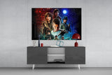 Stranger Things Poster Glass Wall Art.