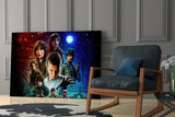 Stranger Things Poster Glass Wall Art.
