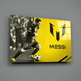 Messi Glass Wall Art.