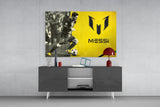 Messi Glass Wall Art.