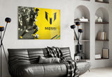 Messi Glass Wall Art.