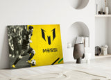 Messi Glass Wall Art.
