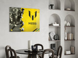 Messi Glass Wall Art.