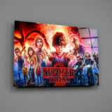 Stranger Things Poster Glass Wall Art.