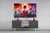 Stranger Things Poster Glass Wall Art.
