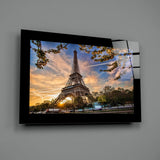 Eiffel Tower Glass Wall Art.