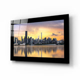 The City Glass Wall Art - 72x46 cm