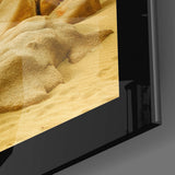 Sand and Rocks Glass Wall Art.