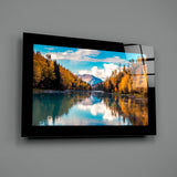 Lake View Glass Wall Art.
