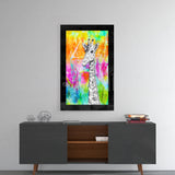 Giraffe Glass Wall Art.