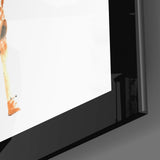 Curious Giraffe Glass Wall Art.