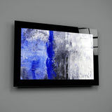 Abstract Blue Glass Wall Art.