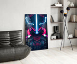 Thunder Fighter Glass Wall Art  || Designer Collection.