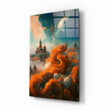 Arte en vidrio Castillo de Ensueño || Colección Designer - 72x46 cm