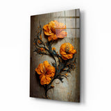 Art sur verre Fleurs Intemporelles || Collection Designer - 72x46 cm