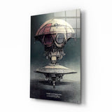 Glasbild „Die Ankunft" || Designer-Kollektion - 72x46 cm