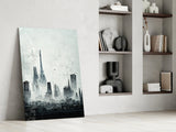 Old City Silhouette Glass Art  || Designer Collection.