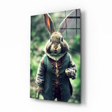 The Rabbit Glass Wall Art || Designer Collection.