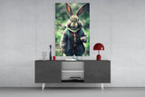 The Rabbit Glass Wall Art || Designer Collection.