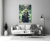 The Rabbit Glass Wall Art || Designer Collection.