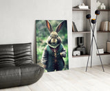 The Rabbit Glass Wall Art || Designer Collection.