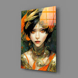 The Elegiac in Eyes Glass Wall Art || Designer Collection.