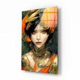 The Elegiac in Eyes Glass Wall Art || Designer Collection - 72x46 cm