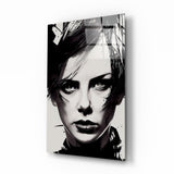 Glasbild „Der Kriegerische" || Designer-Kollektion - 72x46 cm