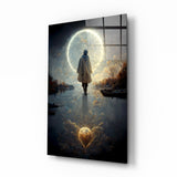 Glasbild „Stille" || Designer-Kollektion - 72x46 cm